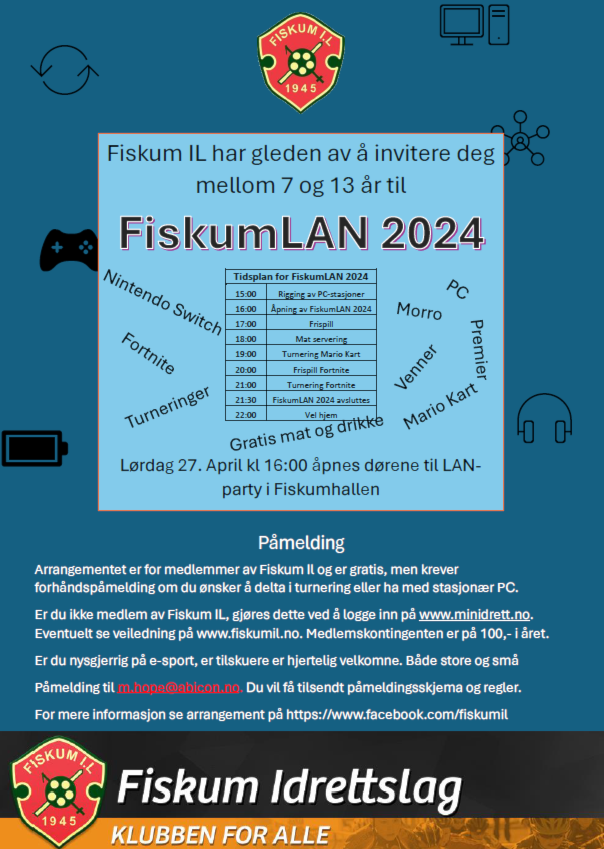 Invitasjon til FiskumLAN 2024
